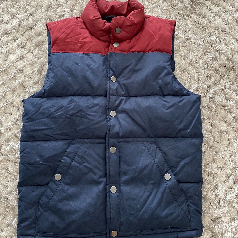 Small Blue and Red Puff Vest